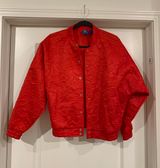 Adidas red floral  jacket Photo 0