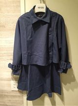 2-Piece Coat Dress Top Jacket Set Small Blue Photo 0