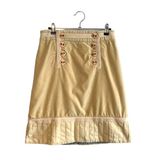 Marc Jacobs  Velvet Tan Button Front Skirt 6 Photo 0