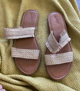 Universal Thread Slip On Strapped Sandals Photo 0
