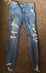 American Eagle Ripped Skinny Jeans Photo 0