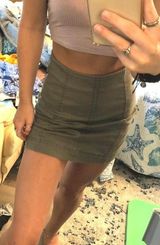 Tilly's Green Mini Skirt Photo 0