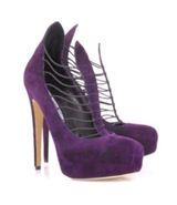 BIAN ATWOOD PURPLE SUEDE BOOTIES (MADE IN ITALY) SIZE 10 Photo 0