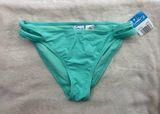 California Waves  Women's Bikini Bottom Solid Mint Green Size Medium Cut Out Photo 0