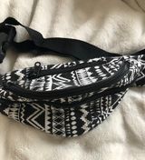 Aztec Print Fanny Pack Black Photo 0