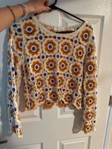 crochet knit sweater Photo 0