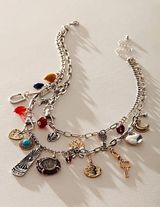 Free People Charm Necklace Layered Photo 0