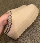 Platform Slippers Tan Size 7 Photo 0