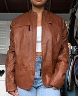 Leather Jacket Brown Size XL Photo 0