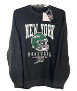 New York Jets Black NFL Game Couture Oversized Sweatshirt Size Small Photo 0