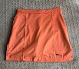 Swing Control Womens Orange Pull On Athletic Golf Tennis Skirt Skort Sz M Size M Photo 0