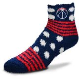 NWT Washington Wizards Basketball Navy & Red Homegator Fuzzy Socks Photo 0
