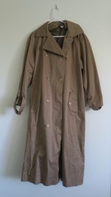 Vintage Trench Coat Size 8 Photo 0