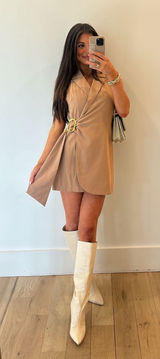 Tan Romper  Photo 0