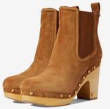 Veronica Beard  Decker Clog Heel Booties Hazelwood Size 8 Photo 0