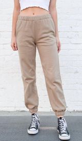 Brandy Melville Tan Rosa Sweatpants Photo 0