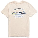 Life is Good Time Spent Boat Party Short Sleeve Oversized Tee Size Large Photo 0