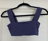 Daily Drills Purple Ribbed Lawson Bra Photo 0