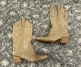 Jeffrey Campbell Dagget Heeled Boots Sand Suede 9 Photo 0