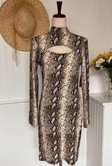 Riley & James Bodycon Snake Print Dress  Photo 0