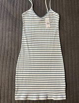 NWT PacSun LA Hearts Bodycon White and Blue Stripe Mini Dress size Small Photo 0