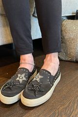 Steve Madden Black With Sequin Stars Photo 0