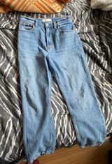 Abercrombie & Fitch Ankle Straight Ultra High Rise Curve Love Jeans Photo 0