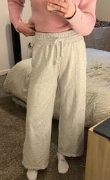 Abercrombie Split Hem Wide-Leg Sweatpants Photo 0