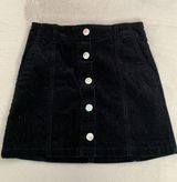 Forever 21 Corduroy Mini Button-Front Skirt Photo 0