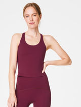 SPANX Get Moving Contour Crossback Shelf Tank Burgundy Photo 0