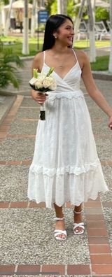 Lulus White Midi Dress Photo 0