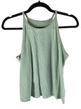Everlane Hemp Cutaway Tank Top Organic Cotton Blend Sleeveless Green S Photo 0