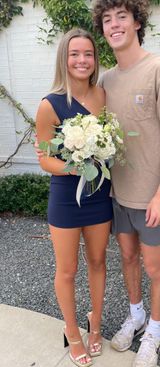 Revolve super down blue one shoulder mini dress Photo 0