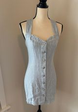 Vintage Overall Denim Dress Size XS Photo 0