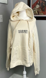Taylor Swift Eras Tour Hoodie Beige Size Large Swiftie Concert Photo 0