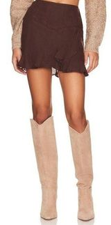 Tularosa  Sherri Embroidered Mini Skirt Photo 0