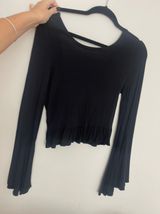 Melrose and Market Black Open Back Top Photo 0