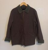 Vintage Fu Da Quilted Barn Chore Jacket-Large-Corduroy Collar & Trim-Pockets Photo 0