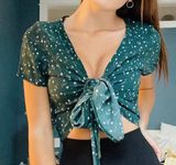 Brandy Melville Wrap Top Photo 0