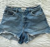Abercrombie Curve Love Cut-Off High-Rise Shorts 90s Relaxed Photo 0