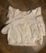 ZARA Pretty White Embroidered Top Photo 0