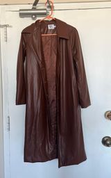 Princess Polly Leather Trench Coat Photo 0