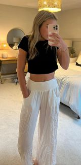Elan Linen Wide Leg Pants Photo 0