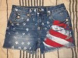 American Flag painted shorts Photo 0
