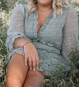 Boho Floral Dress Multi Size L Photo 0