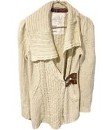 Anthropologie Angel of the North Medium Wool Blend Ivory Belt Tunic Sweater Photo 0