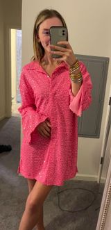 Divided Pink Sequin Dress Photo 0