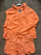 Nike Orange Sweat Pastel Athletic Shorts and jacket  Photo 0