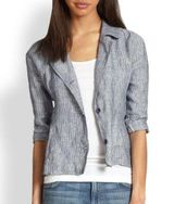 Eileen Fisher Linen Blazer Jacket Photo 0