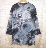 Hot Topic Midnight Hour Leave Me Alone Spirit Board Tie Dye T-Shirt Dress M Gray Photo 0